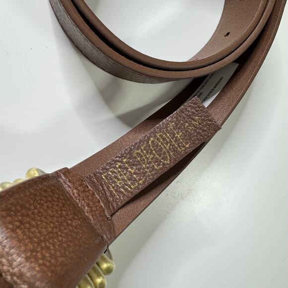 Free People Brown Belt with Gold Buckle - Picture 4 of 4